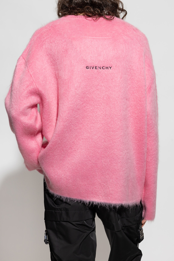 GIVENCHY｜JUMPERS (BW00CQ611N 004) Sweater in wool with GIVENCHY Stamp embroidery | Givenchy ES